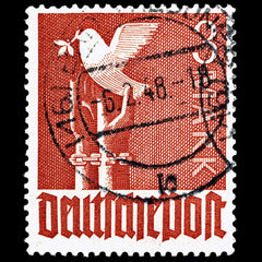 4073 Germany SG947 3 Mark Brownish Red. 1947. Sc#576 MiTZ 961 Fine Used. C£26, view 3
