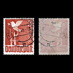 4073 Germany SG947 3 Mark Brownish Red. 1947. Sc#576 MiTZ 961 Fine Used. C£26, view 1