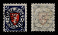 4088 Danzig SG190 50pf Blue & Red. Pale Yellow Paper. 1924. Sc#187a Mi200xa Fine Used. C£50