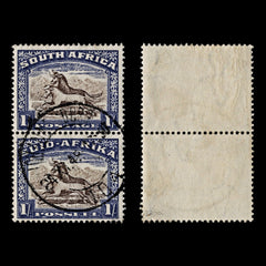 4139 South Africa SG62 1s Blue & Brown. Pair. 1939. Sc#62 Mi89-90 Fine Used. C£18, view 1