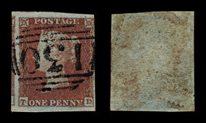 4164 GB SG8 1d Red. 3 Margins. Plate 120. 