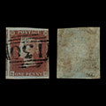 4164 GB SG8 1d Red. 3 Margins. Plate 120. "TD". 1841. Sc#3 Mi3 Fine Used. C£42