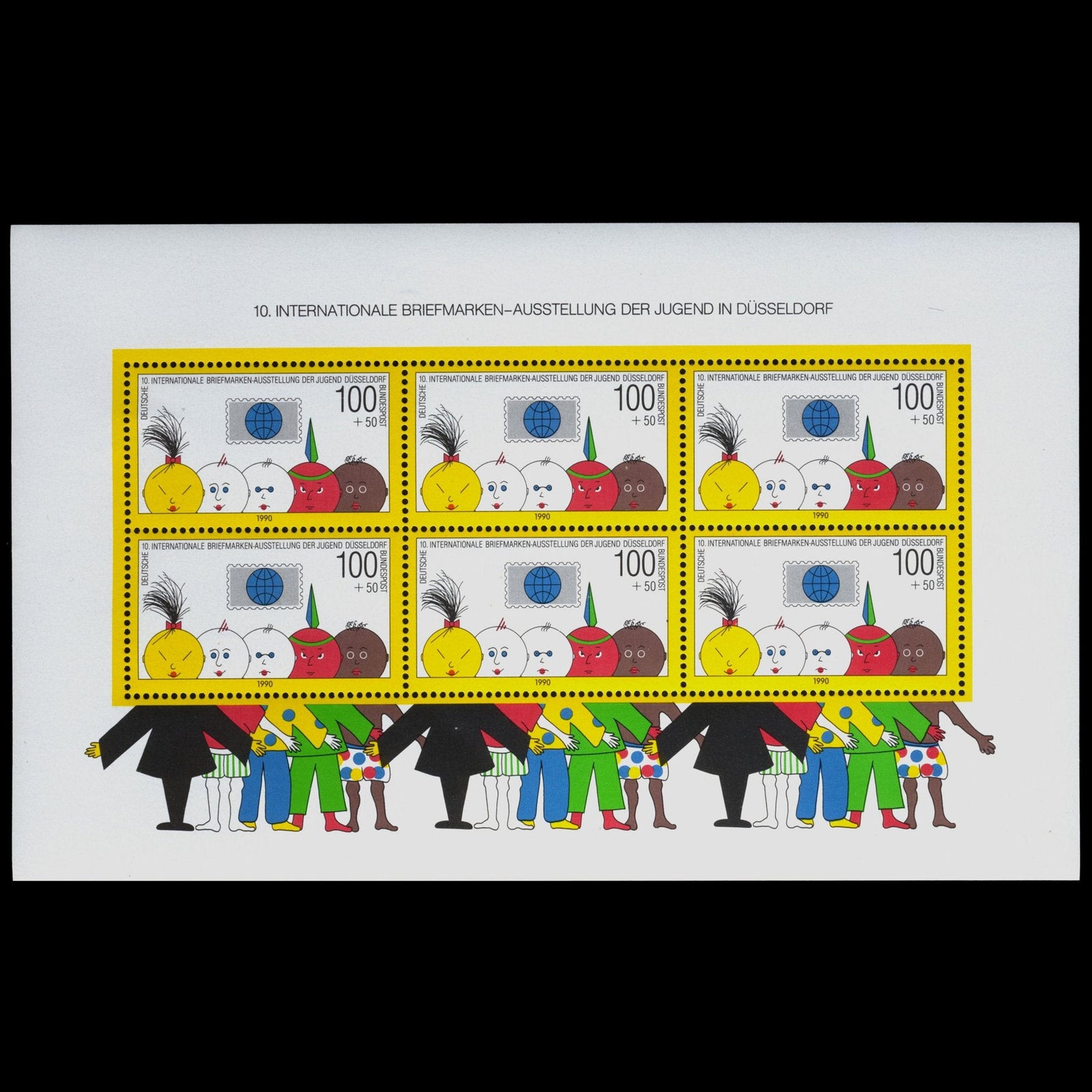 3868 Germany 10th Youth Philatelic Exhibition 1990. SG MS2321 Mi BL21 Sc# B693. c£27