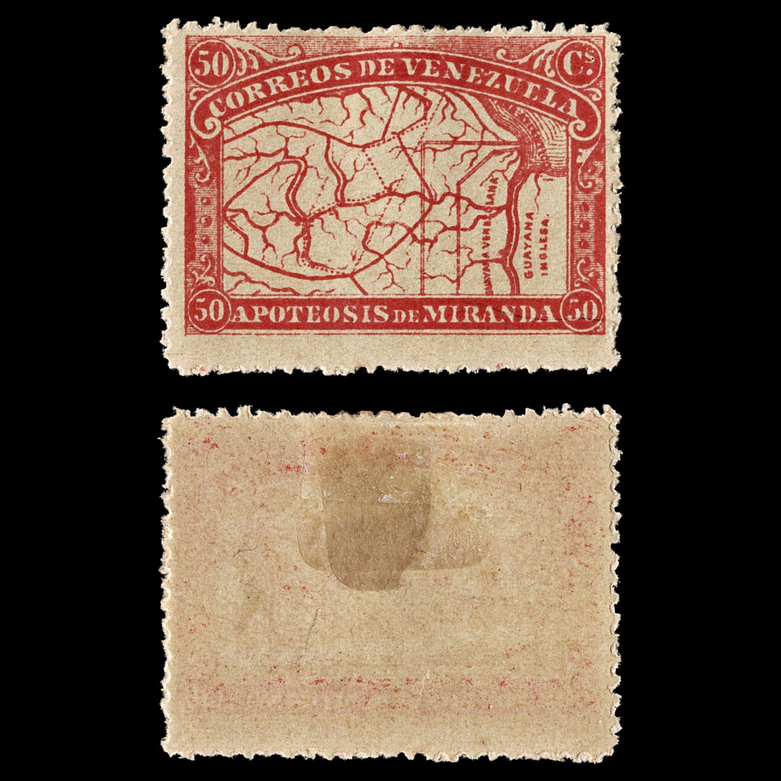 4025 Venezuela SG172 50c Red 1896. Sc#140 Mi51 MM Mint. C£75