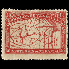 4025 Venezuela SG172 50c Red 1896. Sc#140 Mi51 MM Mint. C£75, view 2